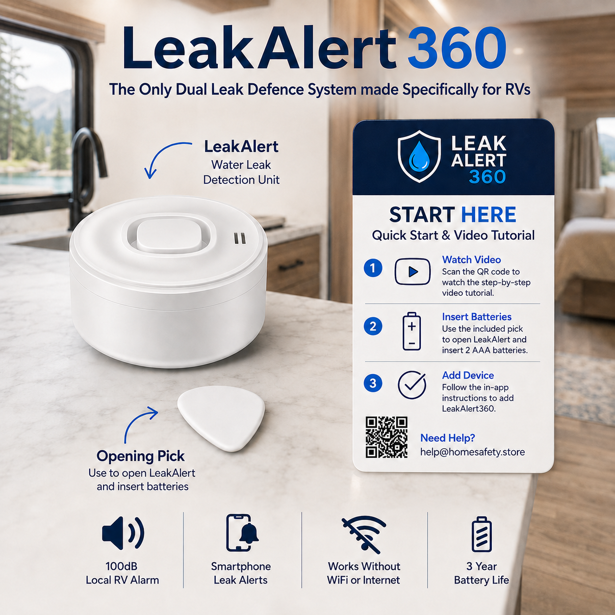LeakAlert 360™ - RV Leak Protection