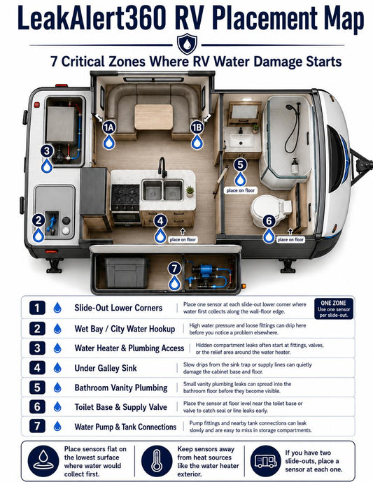 RV Water Risk Zone Placement Guide