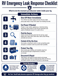 RV Emergency Leak Response Checklist